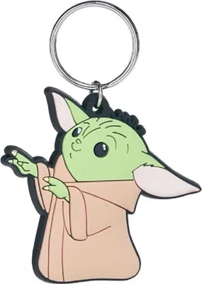 Produktbild von Schlüsselanhänger Mini Anhänger Geschenk Cartoon Schlüsselanhänger 13 cm Silikon Schlüsselanhänger für Handyhülle Charme Rucksack Geschenk Schlüsselanhänger Babyyoda Star Wars The Mandalorian Baby Yoda Hände hoch