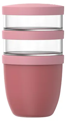 Obrázok produktu pre Mepal Ellipse obedár 500 ml + 2x 200 ml – Vivid Mauve