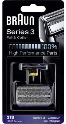 Produktbild von Braun Ersatzscherteil 31 S Silber, Kompatibel mit Series 3 Rasierern