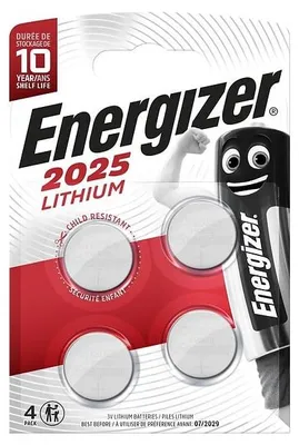 Image de Lot de 4 Piles bouton Lithium CR2025