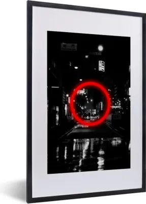 Produktbild von MuchoWow® Gerahmtes Poster Controller - Spiele - Rot 40x60 cm - Poster mit Schwarzem Bilderrahmen Wandposter Rahmen Foto Bilder - Poster in Rahmen