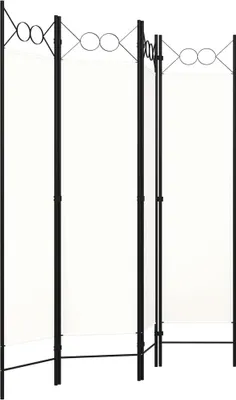 Produktbild von vidaXL 4-tlg. Raumteiler Weiß 160x180 cm