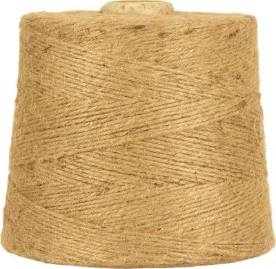 Image de Fil de jute or clair, 500 m, 2 mm, 1 kg, fil de jute pour le crochet, macramé, jardinage