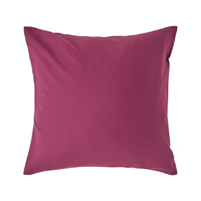 Produktbild von HOMESCAPES Kopfkissenbezug Fadendichte 200 Bordeaux, 40 x 40 cm