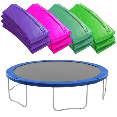 Produktbild von Trampolin Randabdeckung reißfest – Blau Ø244 cm Federabdeckung Randschutz Ø 244–457 cm, PVC, wetterfest