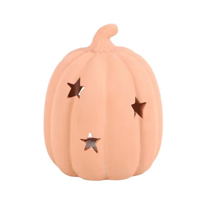Obrázek produktu pro Something Different - Stojánek na čajovou svíčku, terakota, dýně, Halloween SD5990 (jedna velikost) (oranžová)