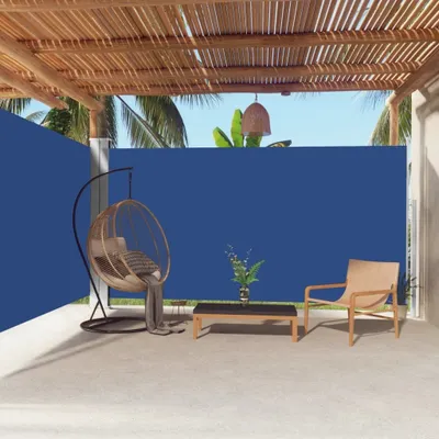Image de Maison Exclusive - Store latéral extensible bleu 200 x 600 cm