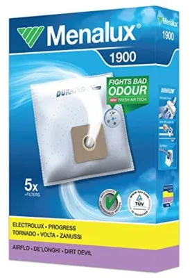 Image de MENALUX Sacs à poussière pour Philips, Delonghi,Samsung (5pcs) 1900