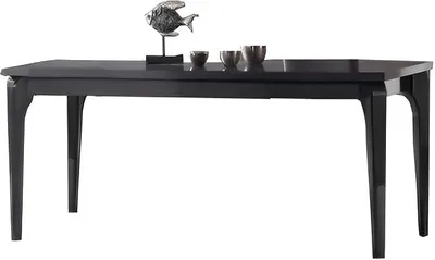 Immagine prodotto di Sala da pranzo Tavolo da pranzo nero Tavolo da cucina in legno Tavolo da cucina moderno Mobili