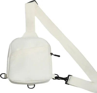 Imagen del producto de INF Bolso de lona unisex tipo bandolera informal para fitness y uso diario Blanco