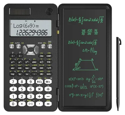 Produktbild von NEWYES Wissenschaftlicher Taschenrechner 349 Funktionen, 2-Display, Schwarz