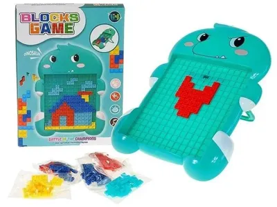 Zdjęcie produktu dla Układanka z klocków wtykanka dinozaur - ADAR