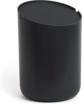 Image de Mini poubelle cosmétique - Poubelle pour salle de bains et cuisine - Noir - 1,5 L