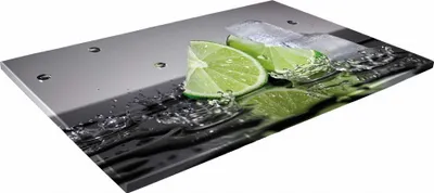 Zdjęcie produktu dla SZKLANA DESKA KUCHENNA 30x20 16a Limonki i lód