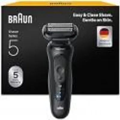Obrázok produktu pre Braun Series 5 Regolabarba Uomo, Rasoio Elettrico EasyClean, Wet&Dry, Ricaricabile, Rasoio A Lamina Senza Fili, 51-B1000s Blu Braun