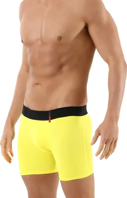Produktbild von Retro Shorts Boxershorts Mikrofaser Gelb