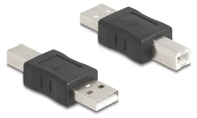 Produktbild von Delock USB 2.0 Adapter USB Typ-A Stecker zu USB Typ-B Stecker