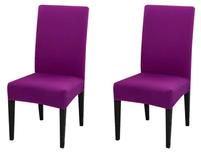 Productafbeelding van Solidchoice - Stoelhoezen voor Eetkamerstoelen - Universele Rekbare Bescherming, Set van 2/4/6