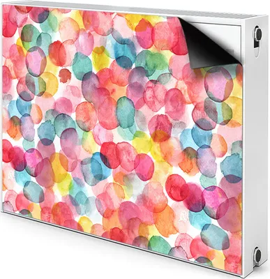 Produktbild von Magnet Heizung Verkleidung Abdeckung Heizung Heizkörperabdeckung 80x60 cm  - Bunt, Blasen