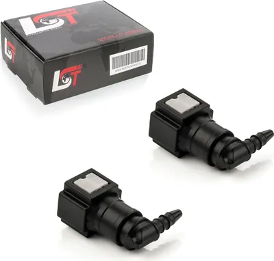 Produktbild von 2x Schnellverschluss Kraftstoffleitung Kupplung L-Stück 6,3x3mm für HONDA SUZUKI