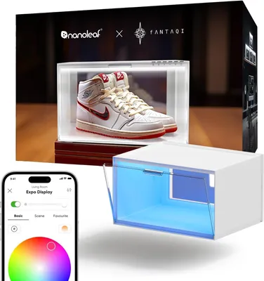 Productafbeelding van Smart LED schoenendozen sneaker display case - Stapelbare schoenopslag organisatoren - Collectie Krat