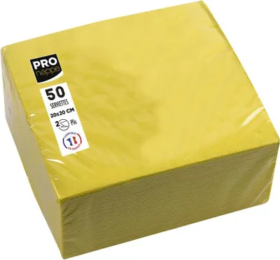 Immagine prodotto di PROnappe SV622024I PROnappe tovaglioli da cocktail, 200 x 200 mm, giallo