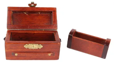 Produktbild von Puppenhaus Weinkiste & Wein Miniaturen aus Holz ( 1Set)