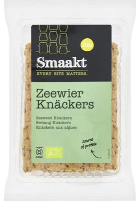 Produktbild von Smaakt Knäckers  Knäckebrot mit -Zeewier, 175 g – vegan & ballaststoffreich