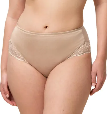 Zdjęcie produktu dla Triumph Ladyform Soft Maxi Brief, Slipy, Wysokie figi, Dorosły, Damski, Beżowy, Dopasowanie do talii