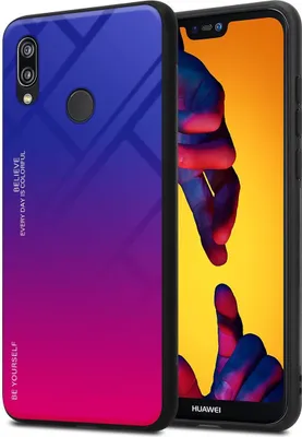 Produktbild von Cadorabo Hülle für Huawei P20 LITE 2018 / NOVA 3E Schutz Hülle in Schwarz Handyhülle TPU Etui Cover Case Tempered Glas