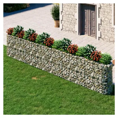 Produktbild von Gabion Hochbeet aus verzinktem Eisen, 540 x 50 x 100 cm