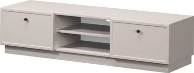 Zdjęcie produktu dla Szafka pod telewizor Lorini 150 cm z szufladami – nowoczesny design | Kaszmir | 150 x 37 x 45 cm