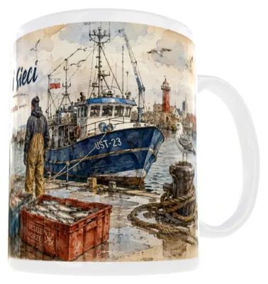Produktbild von 300-ml-Becher für Angler – Angeln am Meer v9