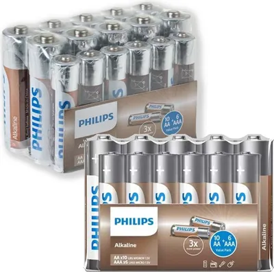 Image de Philips LR036A16F/10 pile domestique Batterie à usage unique AA, AAA Alcaline