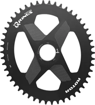Produktbild von Rotor Q-rings Direct Mount Oval Kettenblatt Schwarz 40t Schwarz 40t