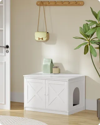 Obrázok produktu pre Klietka pre mačky - Biela - 80 x 50 x 54 cm - Polozavreté
