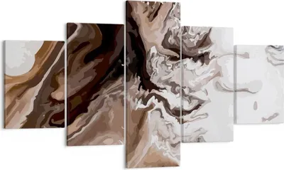 Produktbild von Bild auf Leinwand - Leinwandbild - Abstraktion modern - 125x70cm - Wand Bild - Wanddeko - Leinwanddruck - Bilder - Kunstdruck - Wanddekoration - Leinwand bilder - Wandkunst - EA125x70-4073