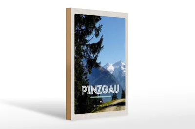 Produktbild von Holzschild Reise 20x30cm Pinzgau Wälder Natur Wanderung Berge
