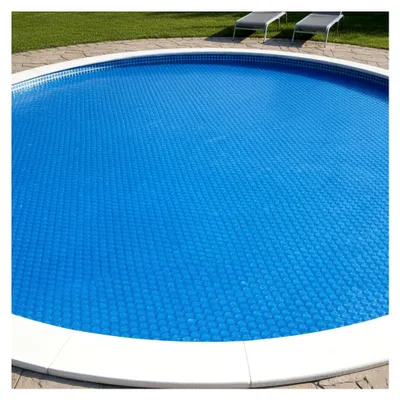 Produktbild von Solarfolie rund | Ø 5 m | blau | 400µ | Noppenfolie, schwimmend | Poolabdeckung