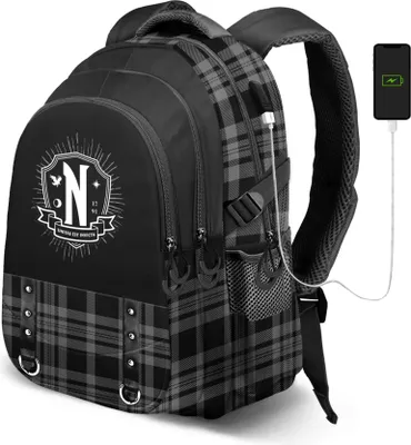 Produktbild von Karactermania Wednesday Chains Plus Running Rucksack Schwarz Schwarz One Size