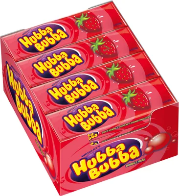 Obrázek produktu pro Hubba Bubba 348812 Hubba Bubba Erdbeere Kaugummis 20 Packs à 5 Stück