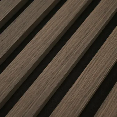 Obrázek produktu pro Home Deluxe Akustický panel SONIC Smoked Oak - 80 x 40 cm I Dřevěné akustické panely Nástěnný panel Akustický panel Panel MDF Obložení stěn Akustický plstěný vzhled