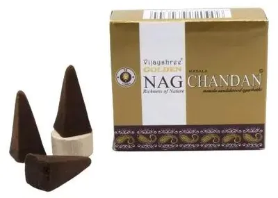 Productafbeelding van Golden Nag Chandan Cones - Plumeria (1 stuks)