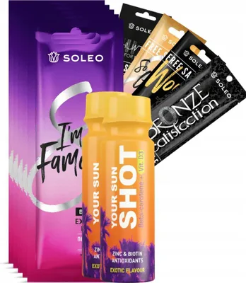 Productafbeelding van Soleo I'm So Famous Bronzer bruiningslotion 5 stuks 15 ml Bruiningsset