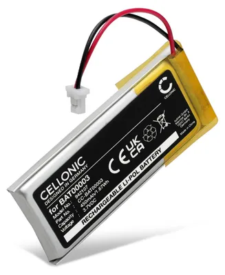 Produktbild von CELLONIC 1x Akku für Headset Kompatibel mit Cardo Scala Rider Q3, Scala Rider Q1, Scala Rider Solo, BAT00003 - (450mAh , 3.7V)