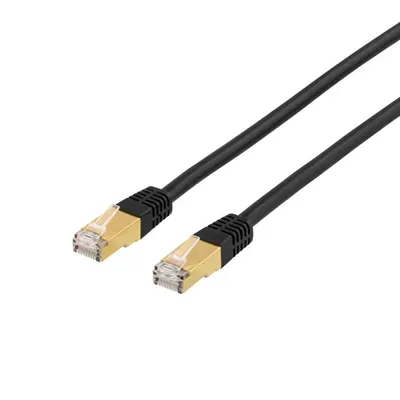 Image de S/FTP Câble de raccordement Cat7 3m 600MHz DeltaCertif LSZH RJ45 noir