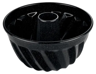 Produktbild von Rodonform 24 cm emailliert mit glattem Rand, schwarz