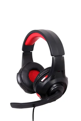 Produktbild von Gembird GHS-U-5.1-01, Kabelgebunden, Gaming, 20 - 20000 Hz, 400 g, Kopfhörer, Schwarz, Rot