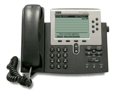Produktbild von Cisco IP-Phone 7960G Telefon, Rufnummernanzeige, Freisprechfunktion, VoIP, Ethernet