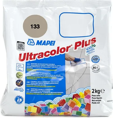 Produktbild von Fugenmörtel Fliese Mapei Ultracolor Plus 133 Braun  | Sack zu 2 kg |  m²/s | Sack zu 2 kg |  m²/s